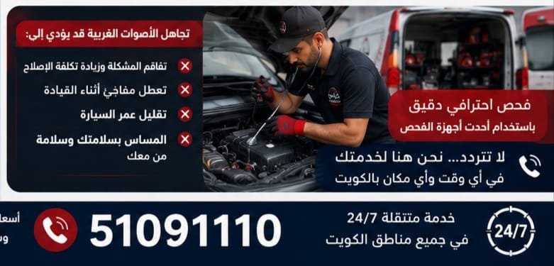 أصوات السيارة الغريبة وأسبابها