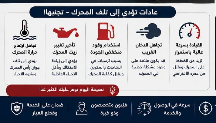 فني يفحص محرك السيارة ويجري الصيانة