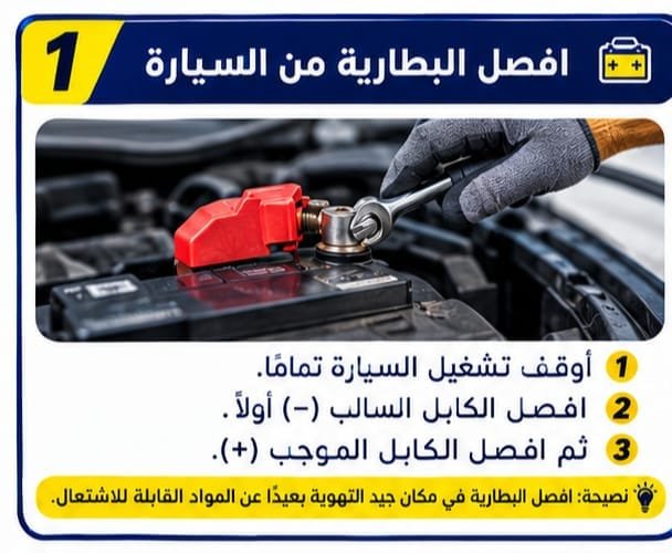 طريقة شحن بطارية السيارة في المنزل