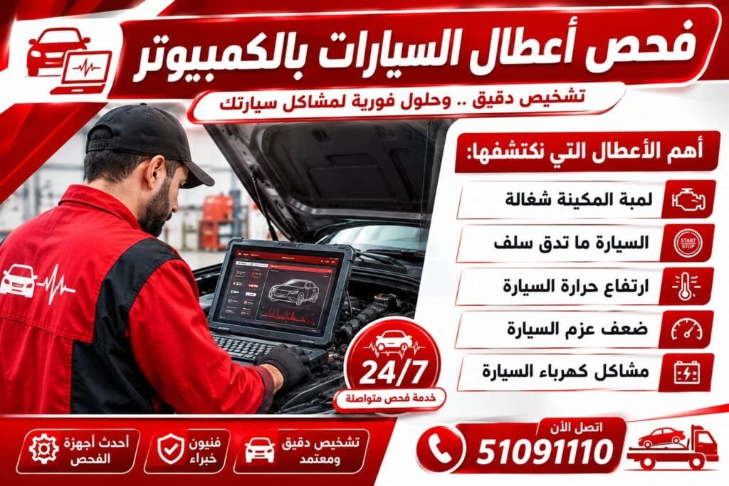 فحص اعطال السيارات بالكمبيوتر