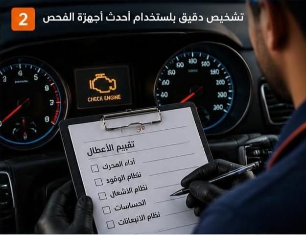 فحص السيارة بالكمبيوتر وتشخيص الأعطال الإلكترونية